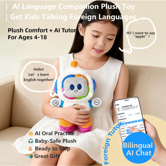 AINEWBOT AI English Language Partner Robot | Foreign Language AI Plush Toy | Intelligent Oral Conversation AI Learning Tutor